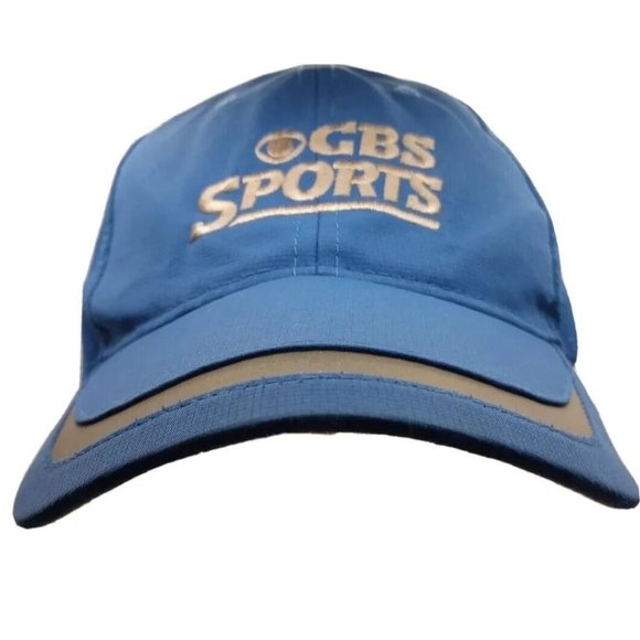CBS Sports Hat  Adjustable Blue Baseball journalist Cap Embroidered Broadcasting - Picture 1 of 8